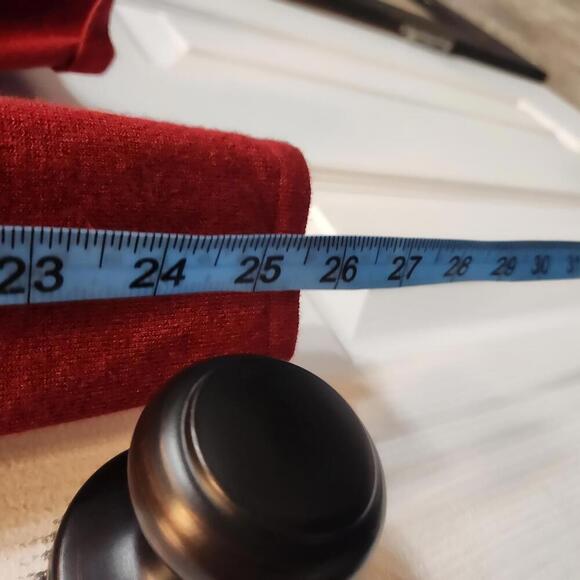 Reba Women's Long Sleeve Red Mock Neck Sweater w/ Rhinestones Size S - Picture 2 of 9